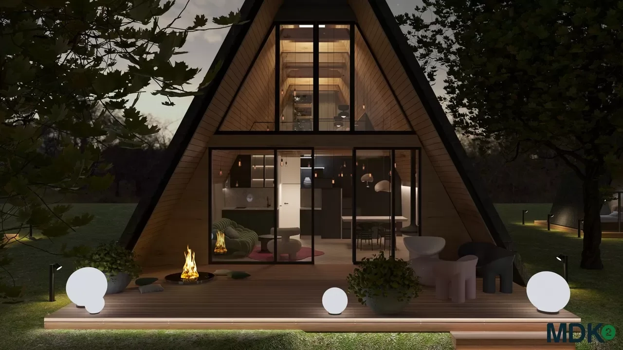 A Frame — design interior MDK² Studio