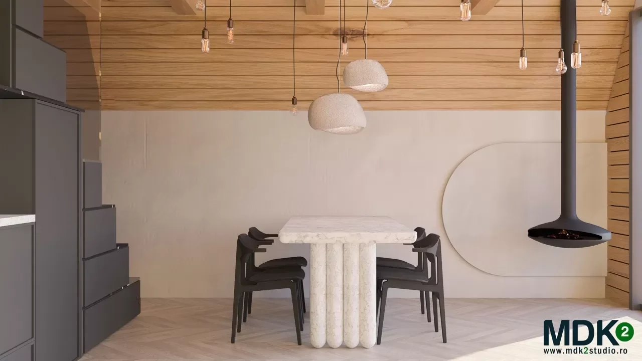 A Frame — design interior MDK² Studio