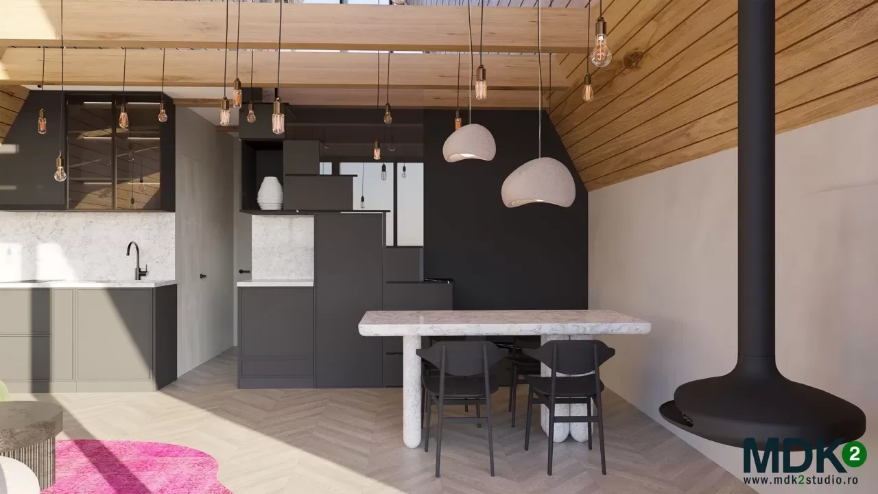 A Frame — design interior MDK² Studio
