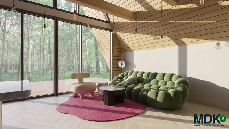 A Frame — design interior MDK² Studio