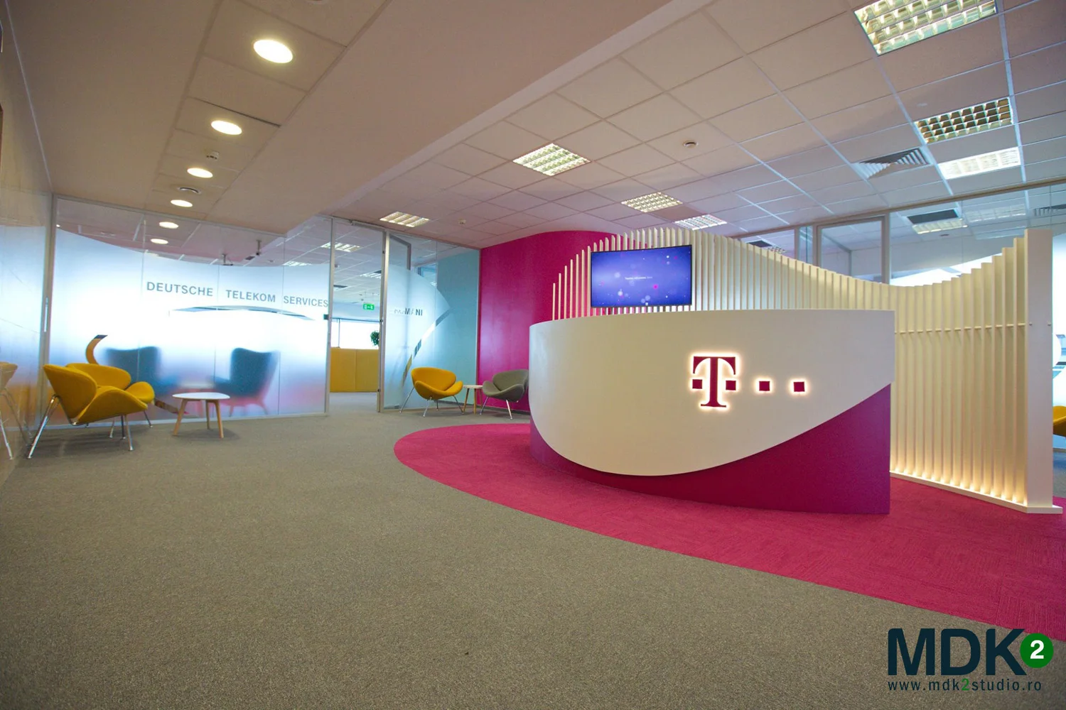 Deutsche Telekom Services Europe — design interior MDK² Studio