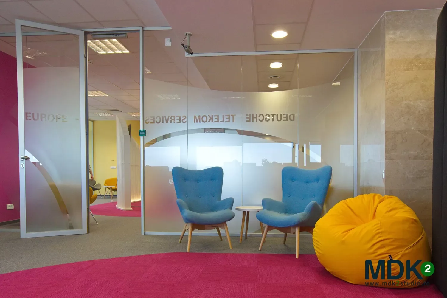 Deutsche Telekom Services Europe — design interior MDK² Studio