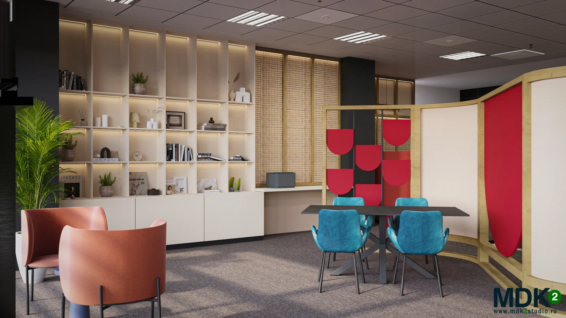 ProCredit — design interior MDK² Studio