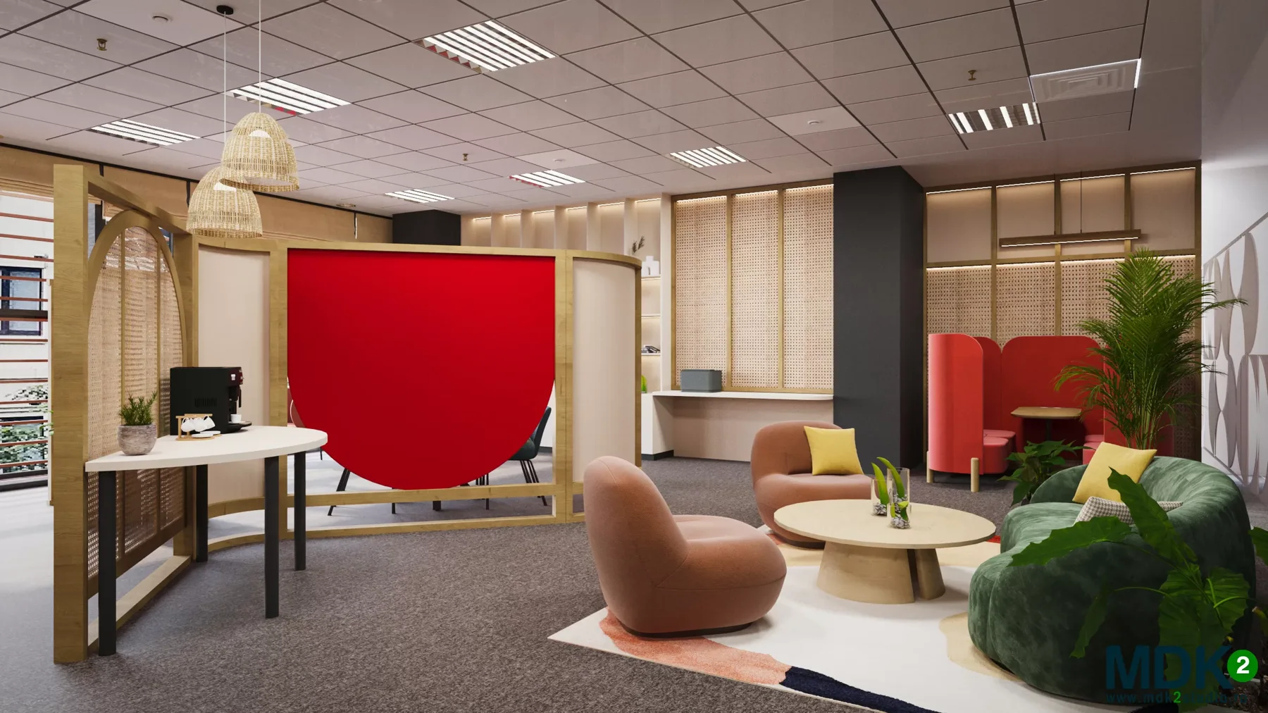 ProCredit — design interior MDK² Studio