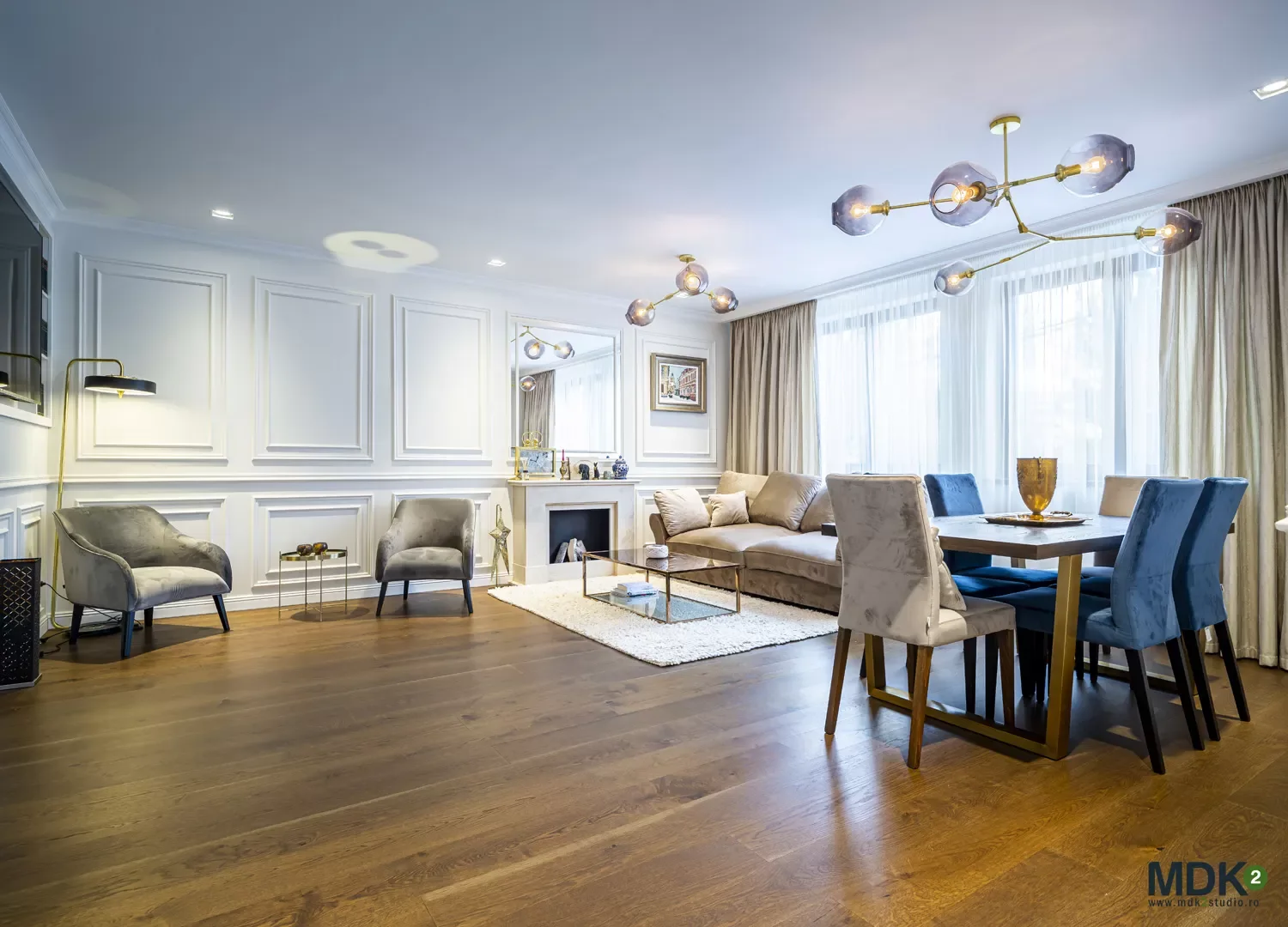 Luxury Living — design interior MDK² Studio