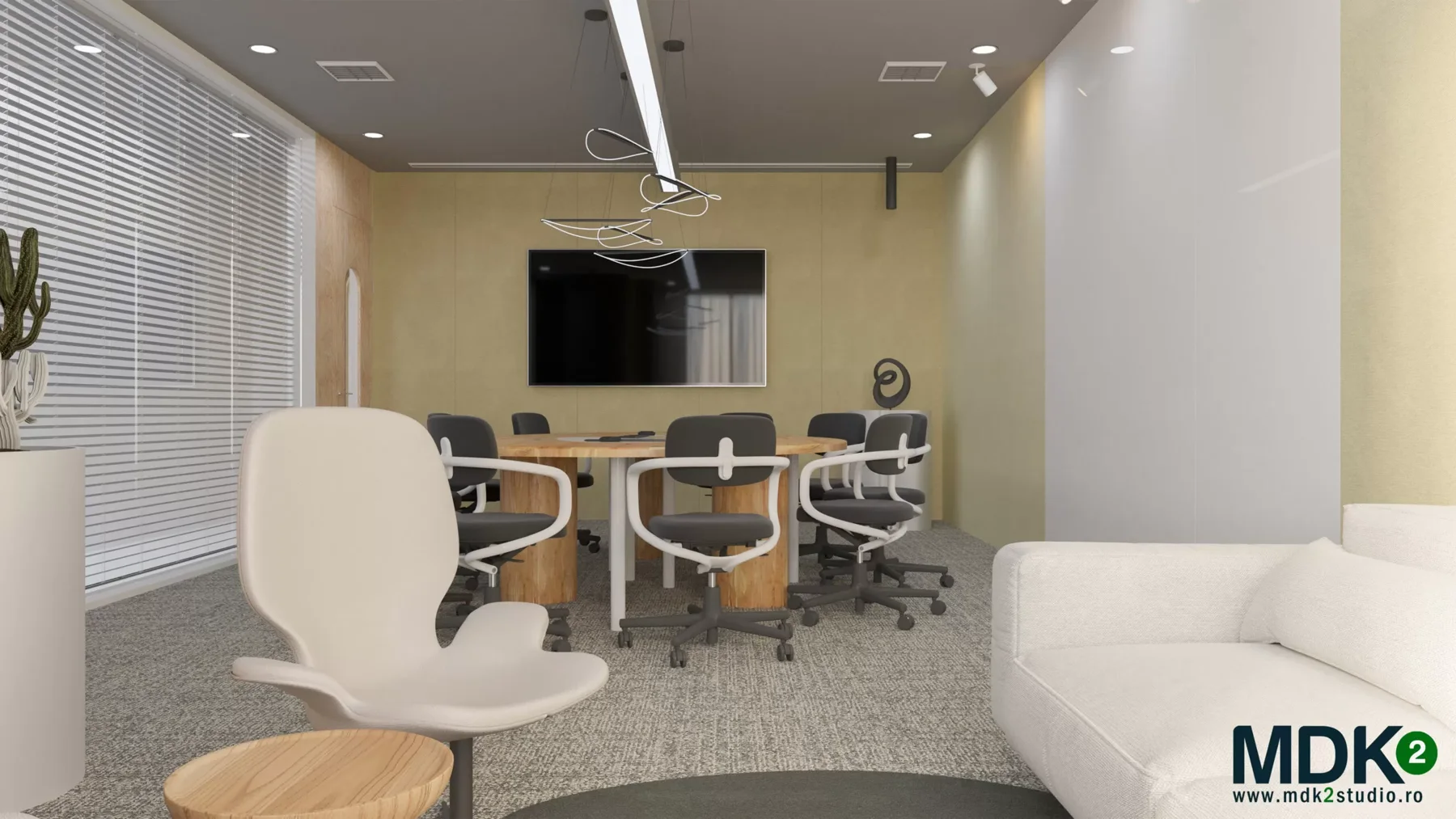 Office meeting room — design interior MDK² Studio